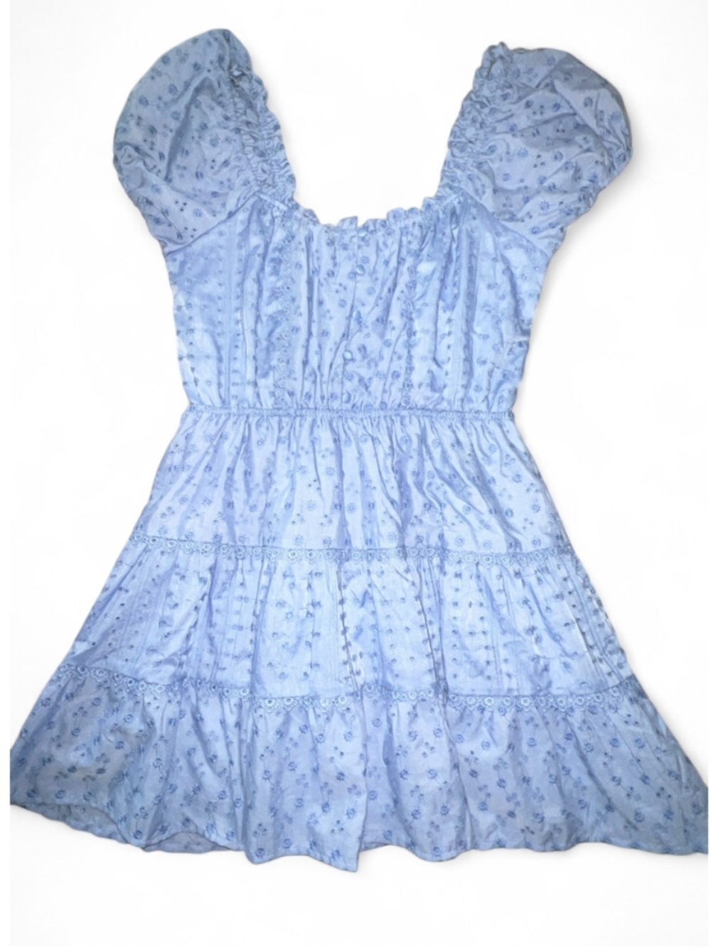 Altar’d State Baby Blue Floral Dress